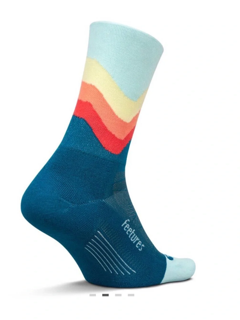 Features elite blue mini crew socks new sz L men 9-12 women 10-13 sports support